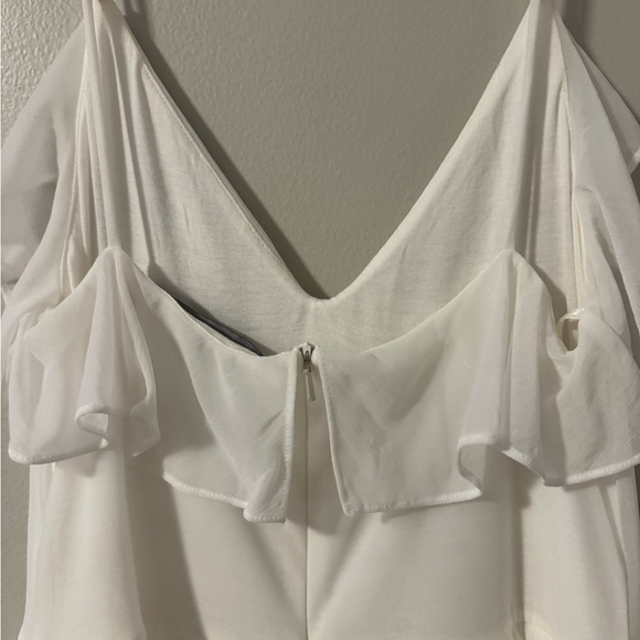 French Connection Adanna Pleated Lace Jersey Dress - Picture 6 of 8